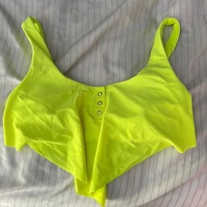 NEON YELLOW BATHING SUIT TOP